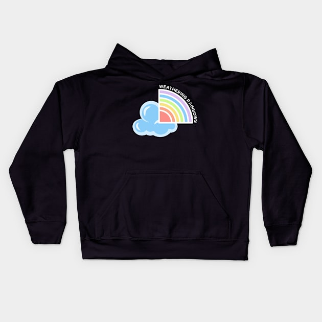 Weathering Rainbows Logo Kids Hoodie by Weathering Rainbows